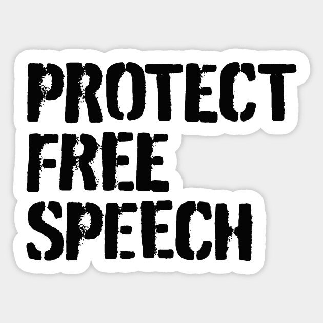 Protect free speech Sticker by Pictandra